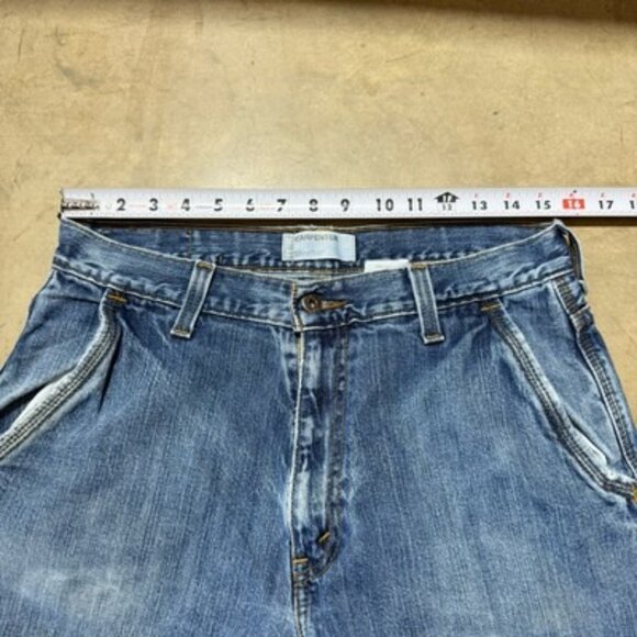 Vintage 90s Levi’s Silvertab Carpenter Faded Dark Wash Denim Blue Jeans 32 X 33 - Picture 6 of 13